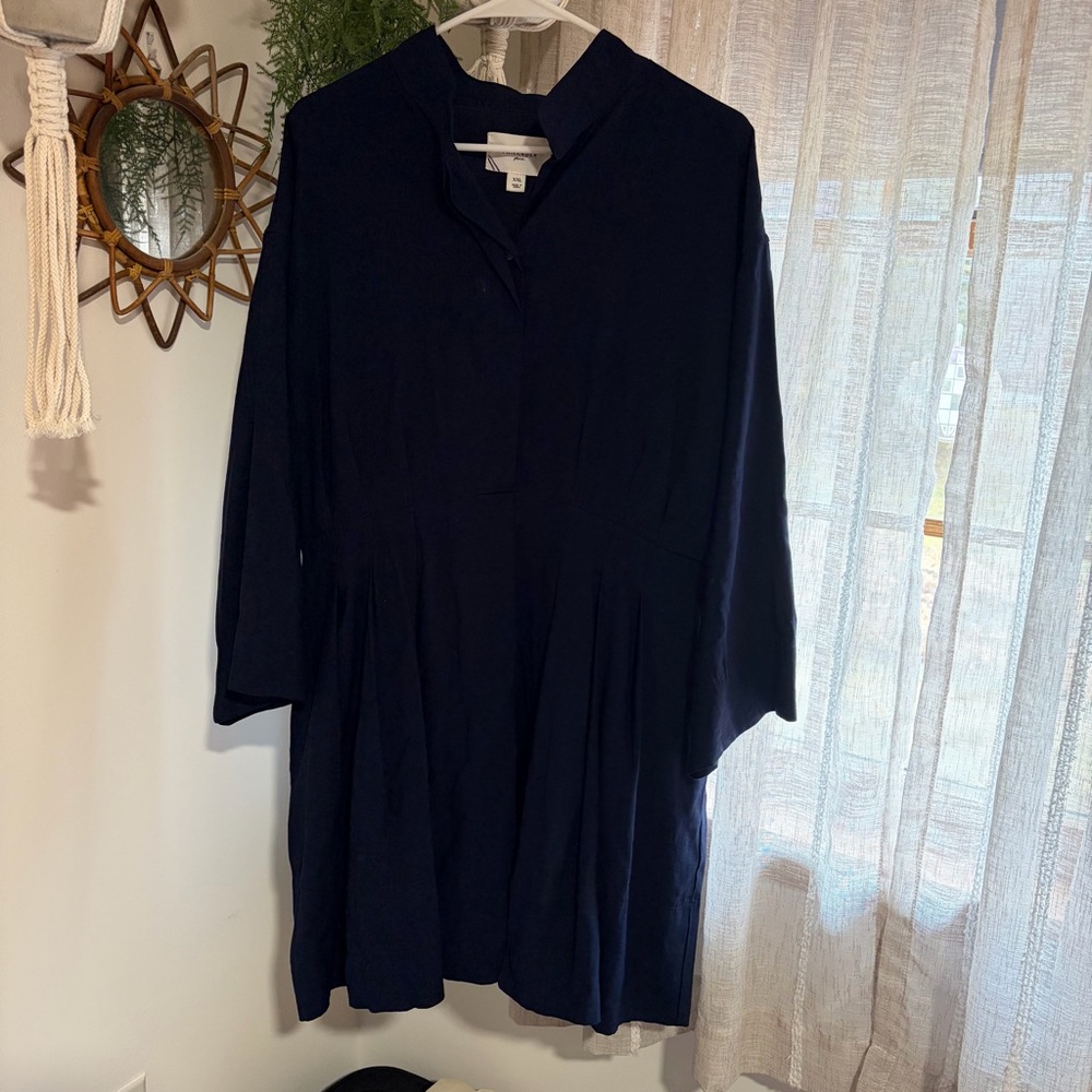 Pomander Place Navy Long Sleeve Tunic